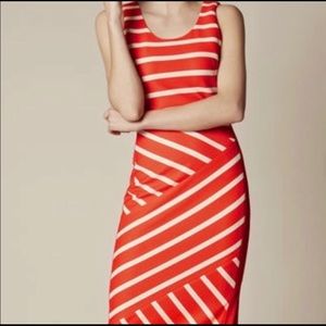 Karen Millen Wide Stripe Midi Dress